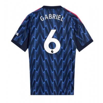 Arsenal Gabriel Magalhaes #6 Bortedrakt 2025-26 Kortermet Arsenal Gabriel Magalhaes #6 Bortedrakt 2025-26 Kortermet